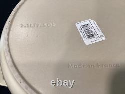 Cocotte Ronde Émile Henry Sublime en Céramique 7,5 Quart Crème 13 Diamètre