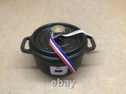 Cocotte Ronde en Fonte STAUB 0,5 L, Noir Mat