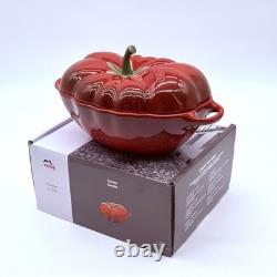 Cocotte Tomate STAUB 0,5 L en céramique orange brûlé