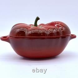 Cocotte Tomate STAUB 0,5 L en céramique orange brûlé