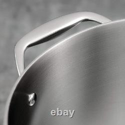 Cocotte en acier inoxydable à 3 couches Signature Tri-Ply Clad de 5 pintes avec couvercle, compatible induction