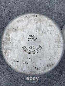 Cocotte en aluminium Vintage Magnalite de 8 litres avec couvercle