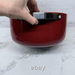 Cocotte en céramique Caraway de 6,5 Qt avec couvercle rouge brique Voir photos État rare d'occasion