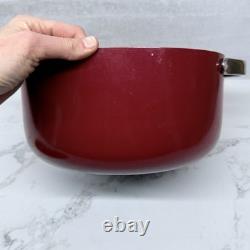 Cocotte en céramique Caraway de 6,5 Qt avec couvercle rouge brique Voir photos État rare d'occasion