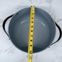 Cocotte en céramique Caraway de 6,5 Qt avec couvercle rouge brique Voir photos État rare d'occasion