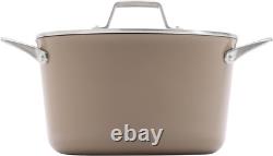 Cocotte en céramique antiadhésive Premier de 7 L avec couvercle, gris champignon