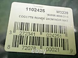 Cocotte en fonte 4 qt ronde, fabriquée en France, pour 3-4 personnes, noir mat