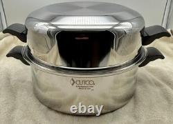 Cocotte en fonte Cutco 5,5 Qt avec couvercle haut en aluminium à 5 couches