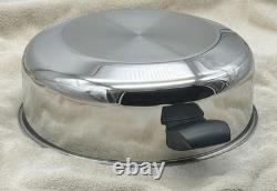 Cocotte en fonte Cutco 5,5 Qt avec couvercle haut en aluminium à 5 couches
