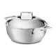 Cocotte En Fonte D5 En Acier Inoxydable Brossé All-clad Avec Couvercle Dôme 5,5 Quart