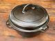 Cocotte En Fonte Griswold Avec Couvercle à Charnière Assorti