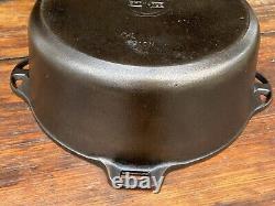 Cocotte en fonte Griswold avec couvercle à charnière assorti