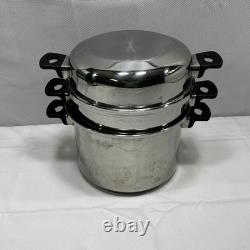 Cocotte en fonte ICookT 6 pièces 8 quarts, casserole, passoire, râpe, couvercle en dôme