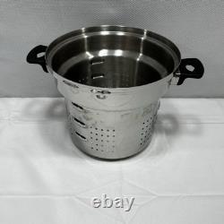 Cocotte en fonte ICookT 6 pièces 8 quarts, casserole, passoire, râpe, couvercle en dôme