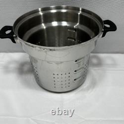 Cocotte en fonte ICookT 6 pièces 8 quarts, casserole, passoire, râpe, couvercle en dôme Cocotte en fonte ICookT 6 pièces 8 quarts, casserole, passoire, râpe, couvercle en dôme