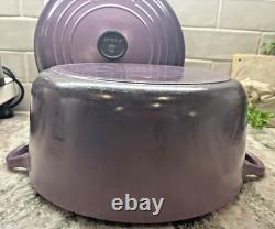 Cocotte en fonte Le Creuset vintage n°28 7,25 qt violet ombré France L35 À LIRE