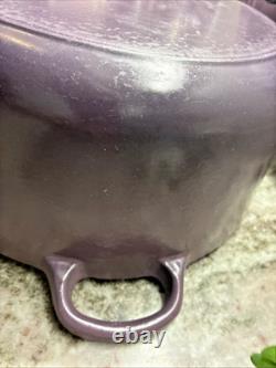 Cocotte en fonte Le Creuset vintage n°28 7,25 qt violet ombré France L35 À LIRE