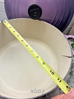 Cocotte en fonte Le Creuset vintage n°28 7,25 qt violet ombré France L35 À LIRE