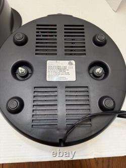 Cocotte en fonte Rockcrok Pampered Chef 3156 4 Qt avec couvercle en verre et base de chauffage