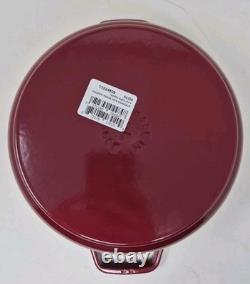 Cocotte en fonte STAUB de 4 qt, ronde, Bordeaux