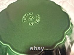 Cocotte en fonte Staub 3,5 qt, Citrouille, avec bouton en acier inoxydable, Basilic