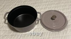 Cocotte en fonte Staub 4 qt, ronde, lilas