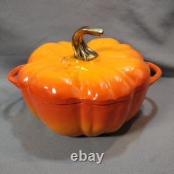 Cocotte en fonte Staub 5,5 qt Édition limitée rare Orange Citrouille