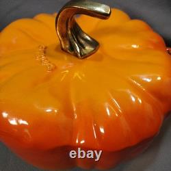 Cocotte en fonte Staub 5,5 qt Édition limitée rare Orange Citrouille