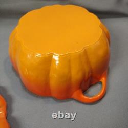 Cocotte en fonte Staub 5,5 qt Édition limitée rare Orange Citrouille