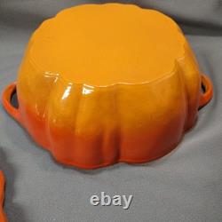 Cocotte en fonte Staub 5,5 qt Édition limitée rare Orange Citrouille