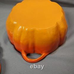Cocotte en fonte Staub 5,5 qt Édition limitée rare Orange Citrouille