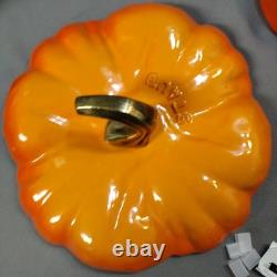 Cocotte en fonte Staub 5,5 qt Édition limitée rare Orange Citrouille
