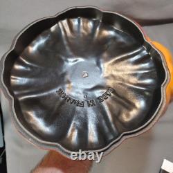 Cocotte en fonte Staub 5,5 qt Édition limitée rare Orange Citrouille