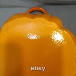 Cocotte en fonte Staub 5,5 qt Édition limitée rare Orange Citrouille