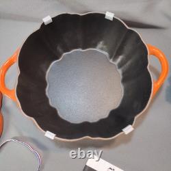 Cocotte en fonte Staub 5,5 qt Édition limitée rare Orange Citrouille