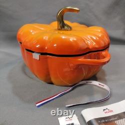 Cocotte en fonte Staub 5,5 qt Édition limitée rare Orange Citrouille