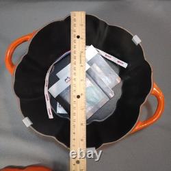 Cocotte en fonte Staub 5,5 qt Édition limitée rare Orange Citrouille