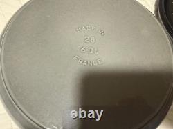 Cocotte en fonte Staub 6 qt, ronde, grise