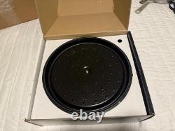 Cocotte en fonte Staub 6 qt, ronde, grise