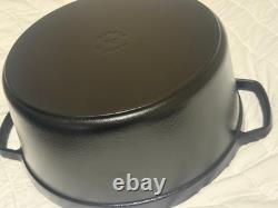 Cocotte en fonte Staub 7 qt, ronde, noire mate