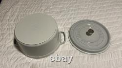 Cocotte en fonte Staub 7 qt, ronde, truffe blanche
