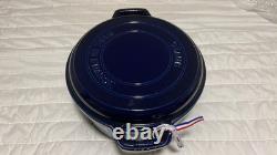 Cocotte en fonte Staub 7qt, ronde, avec grill - Bleu foncé