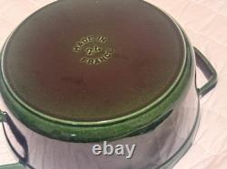 Cocotte en fonte Staub de 4 qt, ronde, basilic