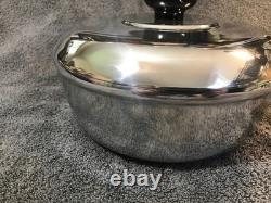 Cocotte en fonte Wagner Ware Magnalite 2 quarts nettoyée et polie avec couvercle 4054