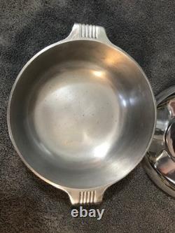 Cocotte en fonte Wagner Ware Magnalite 2 quarts nettoyée et polie avec couvercle 4054