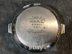 Cocotte en fonte Wagner Ware Magnalite 2 quarts nettoyée et polie avec couvercle 4054