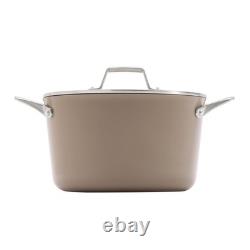 Cocotte en fonte antiadhésive en céramique avec couvercle