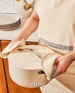 Cocotte en fonte avec couvercle 6,5 qt, 10,5 revêtement céramique antiadhésif sans