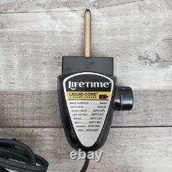 Cocotte en fonte de 5 Qt avec cuiseur lent à noyau liquide de Lifetime Electric, couvercle en acier inoxydable