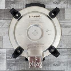 Cocotte en fonte de 5 Qt avec cuiseur lent à noyau liquide de Lifetime Electric, couvercle en acier inoxydable